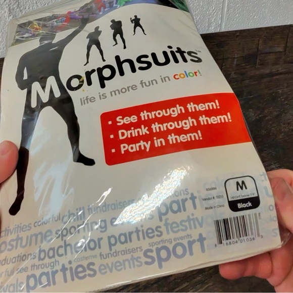 Morphsuits Black Costume Medium Suit - Picture 4 of 4